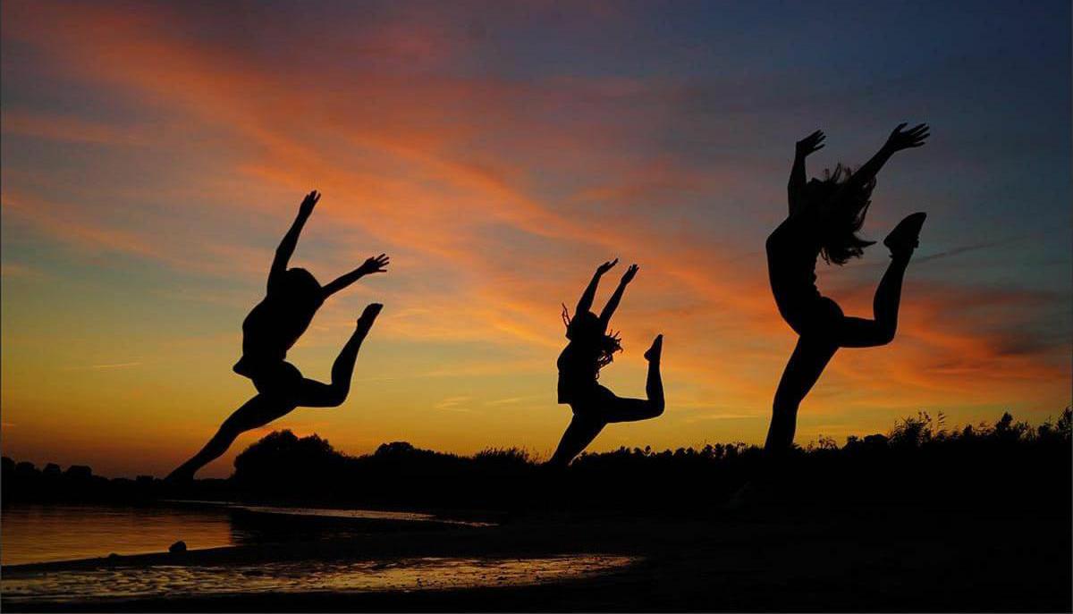 Ein Voltigier Team Ausflug zum Strand